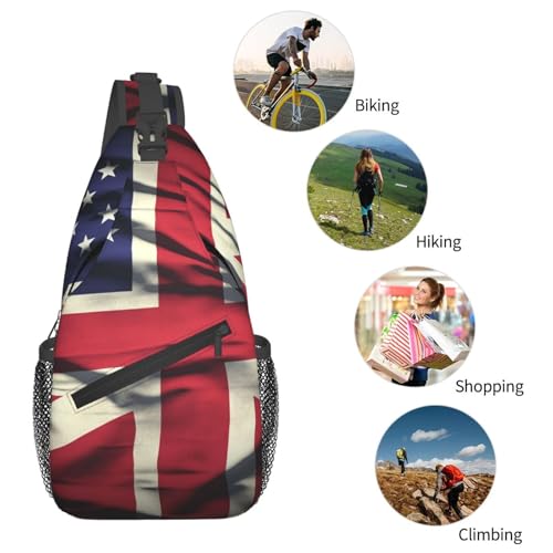Bolso Cruzado tipo Sling para Mujeres y Hombres Negro miniatura 5