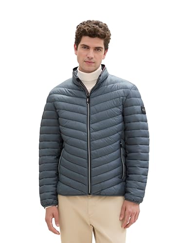 TOM TAILOR Herren Lighweight Steppjacke mit Stehkragen,28128 - Stormy Teal, M – Ansicht 1