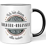 JUNIWORDS Tasse, Ich Bin Dieser legendäre Theater-Regisseur, von dem alle reden, Schwarz (5071357)