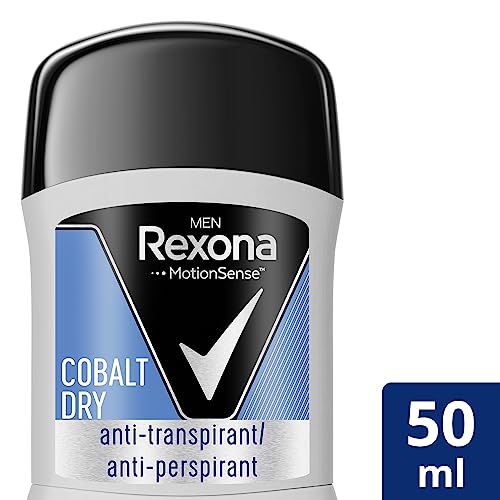Rexona Men MotionSense Anti-Transpirant Deo Stick Cobalt Dry Deodorant mit 48 Stunden Schutz gegen Körpergeruch und Achselnässe 50 ml – Ansicht 2