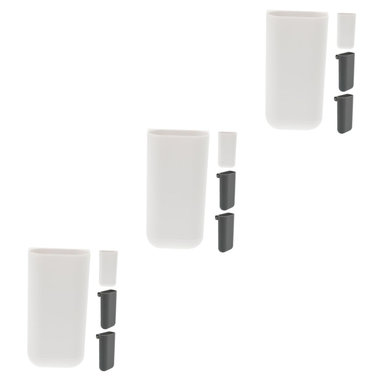 Porte-stylo conteneur de stockage adhésif pour fourniture de bureau et crayons