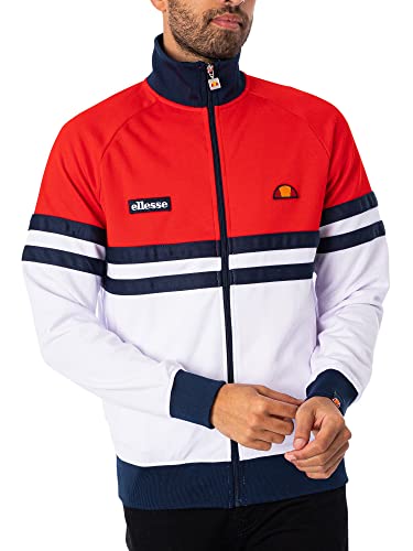 ellesse Herren Rimini Jacke, Rot/Weiß/Marineblau, L EU