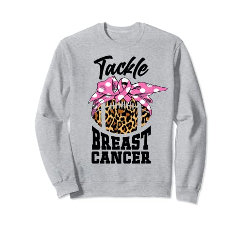 Football Soccer Mom Tackle Breast Cancer Survivor Warrior Sudadera
