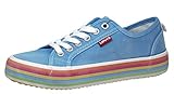  Levi\'s Kids Pearl - Zapatillas de lona para niña, color Azul, talla 37 EU