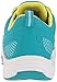 Orthofeet Women's Orthopedic Coral Stretch Knit Walking Sneaker, Turquoise, Size 10