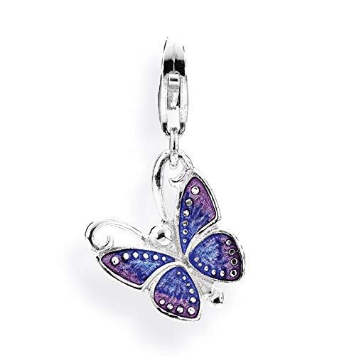 Heartbreaker Schmetterling Charm mit Karabiner in Echtsilber | Kollektion Charms of Heartbreaker | Schmetterlingcharm aus 925 Sterlingsilber | Niedlicher Anhänger für Damen Cover