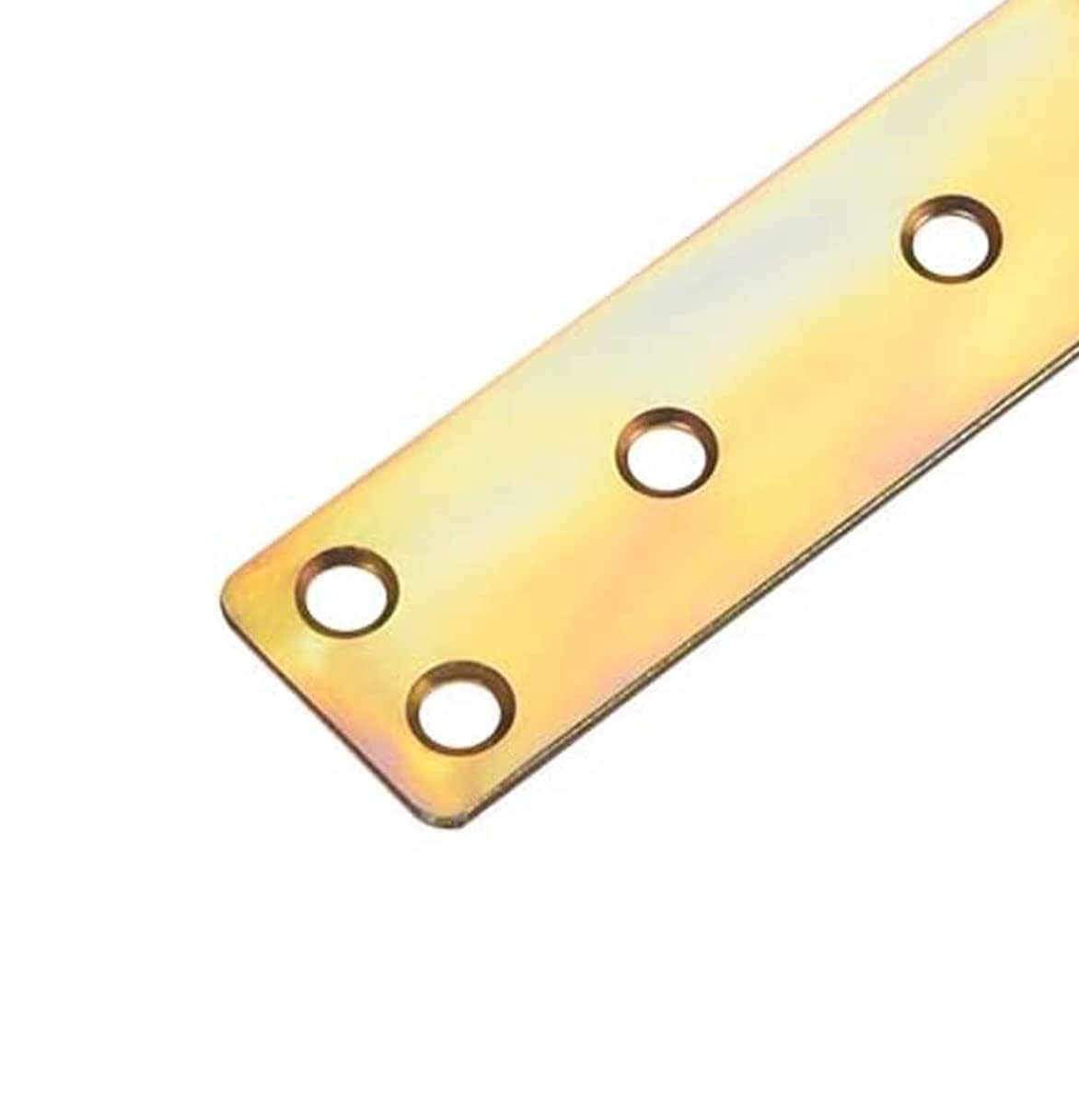 TOP-VIGOR 6Pcs Flat Fixing Mending Plates Six Mount Holes, Straight Brace Brackets Mending Repair for Wood Connector 81mmx23mmx1.6mm - Image 3