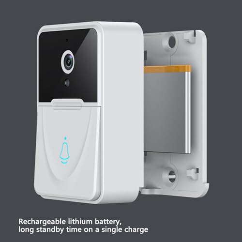 Câmera de Campainha de Vídeo WiFi, Câmera de Campainha Sem Fio Com Campainha, 1080P HD, áudio Bidire