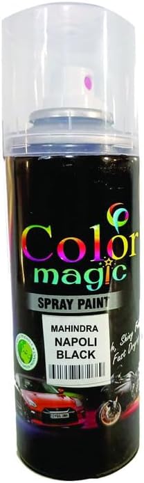 Colormagic Car Scratch Remover Spray Paint |NAPOLI BLACK Auto Touch Up Paint for MAHINDRA SCORPIO N| Instant Dry Perfect Color Match Glossy Finish