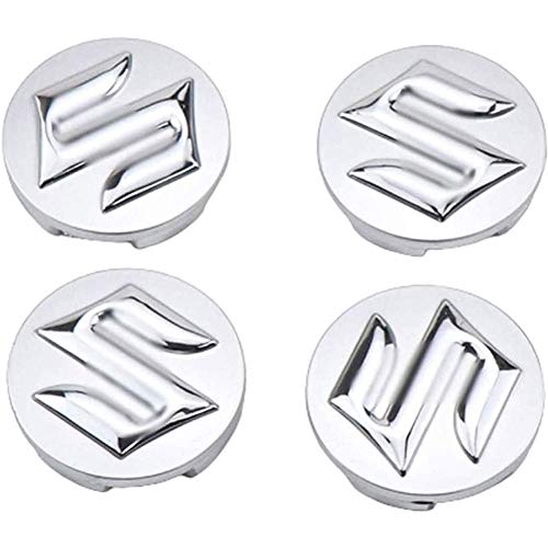 AEVEILS Tapa centrales tapacubos del Cubo Centro Rueda del Coche, Pegatina de Aluminio para la Insignia, 3D embellecedor Cubiertas Ajuste del Polvo, para Suzuki sx4 Swift Alto Sharp Ride, 54 mm Cover