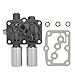 Transmission Dual Linear Solenoid with 1PCS Gasket and 3PCS O-Rings | for Honda Accord Odyssey Pilot Prelude, Acura CL TL MDX | Replaces# 28250-P6H-024, 28250P6H024