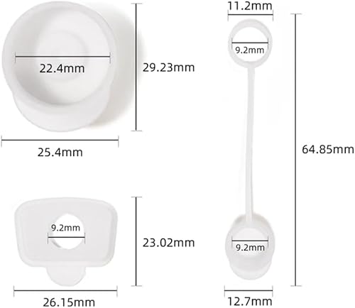 Miniatura 5 de J's Stanley - Tapón antiderrames 1 cubierta de pajilla, 2 juegos de 3 protectores de fugas transparentes (7 unidades, 2 protectores de fugas