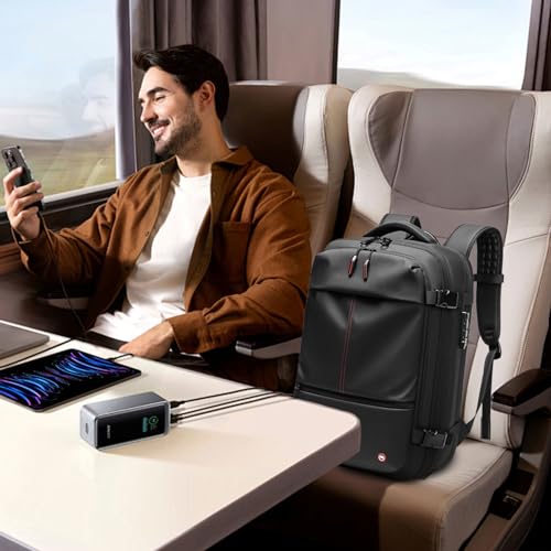 ¿Falta de espacio? Mochila de vacío 60L ampliable e impermeable para hombres 3