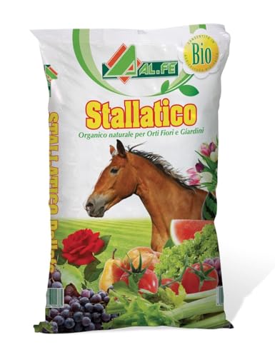 acquaverde 2 Sacchi da 25 kg Stallatico Letame Organico Naturale