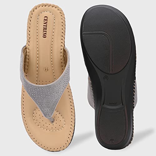 Image of Centrino Women Thong Sandals & Comfortable Ortho Care Sandal For Ladies | Fashion Wear Sandal & Chappal | Soft Cushioned for More comfort (2855)