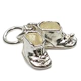 Stivali da bambino Stivaletti Baby Boots Stivaletti charm in argento sterling .925 x 1 paio di ciondoli per bambini