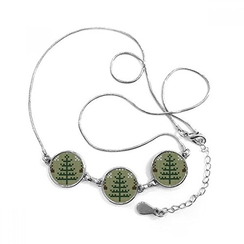 Collier motif nordique élan marron : rompez la monotonie avec un pendentif rond unique