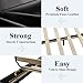 Allewie Queen Bed Frame with Adjustable Headboard, Faux Leather Platform Bed with Wood Slats, Heavy Duty Mattress Foundation, No Box Spring Needed, Noise-Free, Easy Assembly, Black