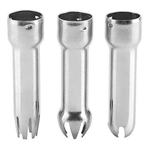 Sturdy Isi Whipped Cream Dispenser Parts 7×6×1 3Pcs Set Stainless Steel Durable Safe Cream Nozzle Cake Decoration Baking Tool
