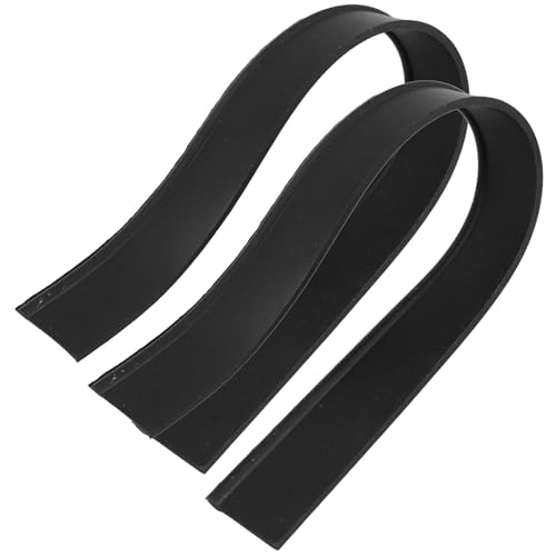 Holibanna 2 Piezas de Goma de Repuesto para Escobilla de Ducha, Material Goma Negro, Ajuste para Limpiar Ventanas y Superficies Lisas