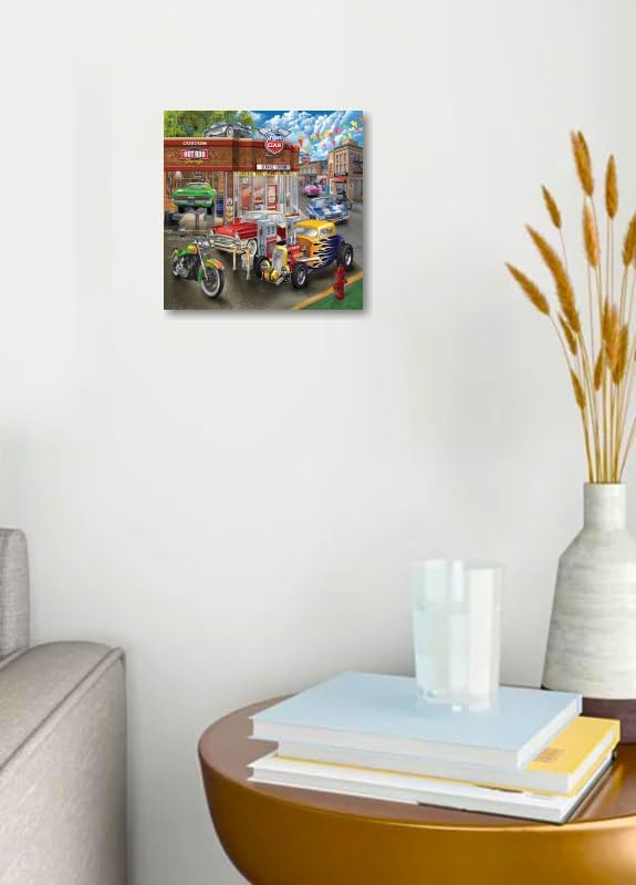 Miniatura 5 de GRANDART.COM - Garaje Hot Rod - Arte de pared en lienzo de Bigelow Illustrations