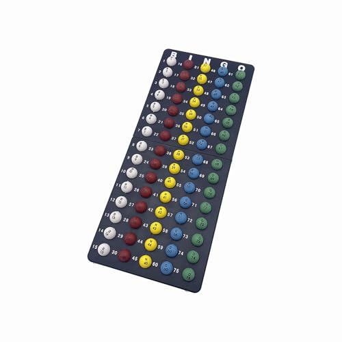 Deluxe Bingo Set -Includes Antique Gold Metal Rotary Cage with Storage Bag,100 Mixed Cards, 600 Colorful Chips,75 Calling Balls,Master Board&2 Velvet Bag for Parties, Classroom, Large Groups – Image 7