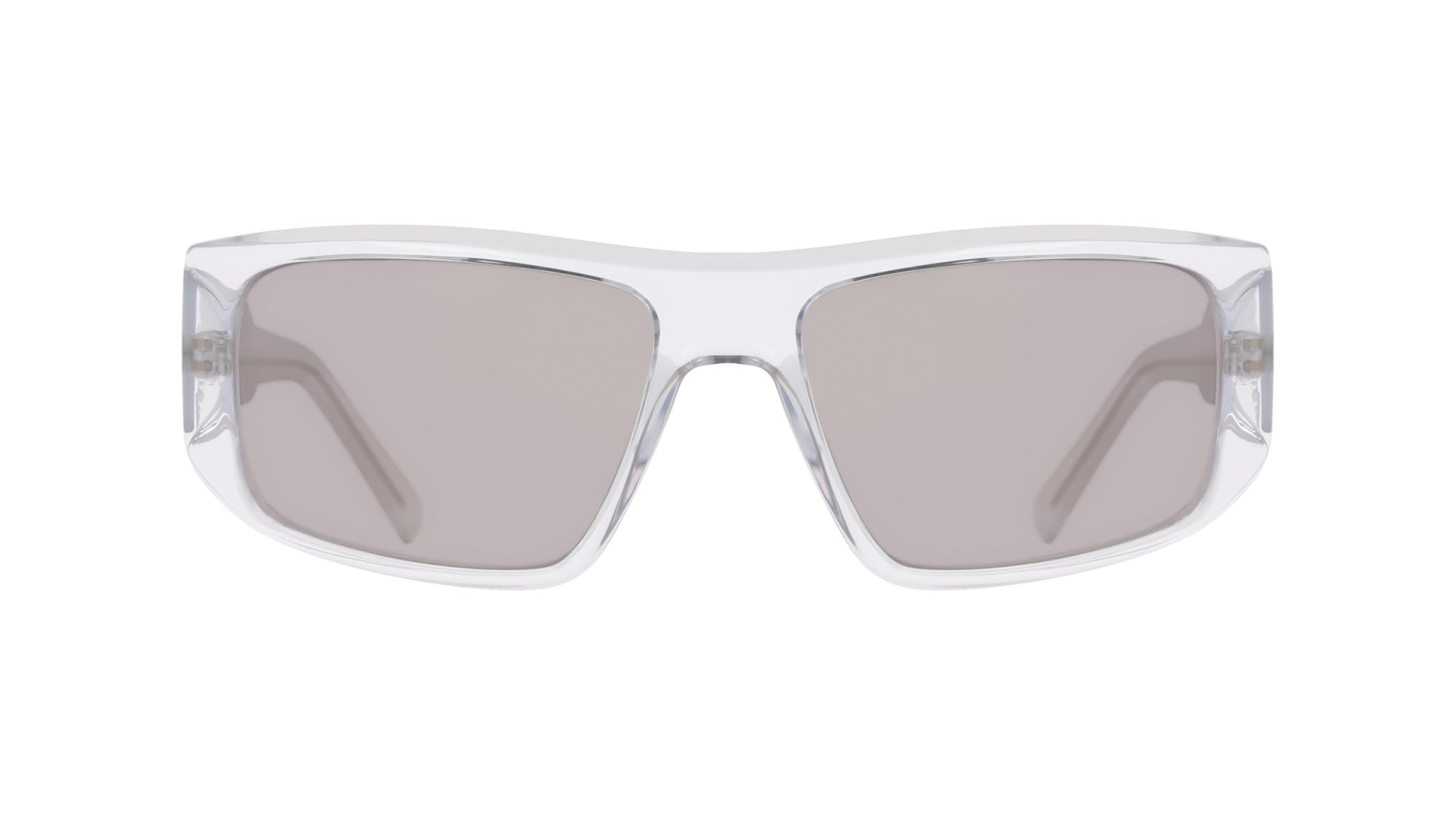 DKNY Unisex DK555S Sunglasses, Crystal Clear, 57, crystal clear, 57