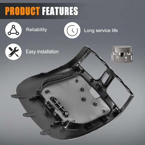 SHOZHO Silver Gray Center Dash A/C Outlet Air Vent Panel Compatible with Nissan Sentra 2000-2006 Replace 682605M002 68260-5M002 Dashboard Air Condition Grille Bezel by SHOZHO - Image 3