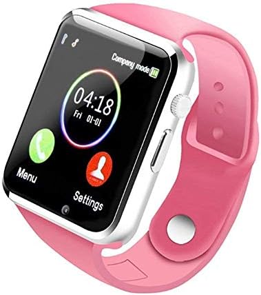 Smart Watch - 321OU Fitness Tracker Bluetooth Smart Watch Smartwatch Phone Fitness Tracker SIM SD Card Slot Camera Pedometer iPhone iOS Samsung LG Android Men Women Kids (Pink)
