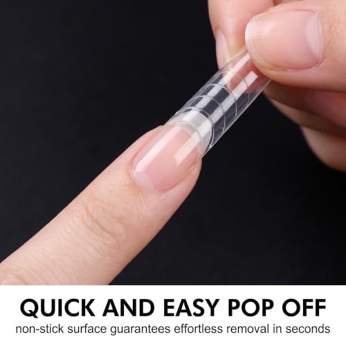 120 sztuk podwójnych kształtów do modelowania paznokci, profesjonalne tipsy w 12 rozmiarach, wielokrotnego użytku kształty do paznokci Acrygel i Polygel, tips do samodzielnego manicure, salonu