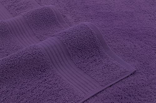 American Veteran Towel For Bathroom, 4 Piece Hand Towel Sets Clearance Prime, 16 Inch 28 Inch 100% Turkish Cotton Face Hand Towels, Bathroom Set Of 4, Purple Hand Towels #TOP2