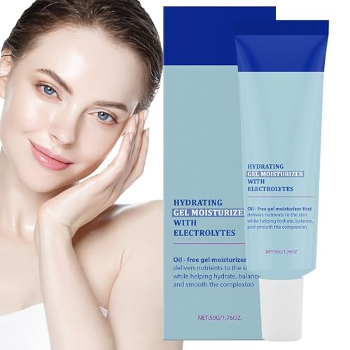 Moisturising Gel Cream - Multifunctional Moisturising Gel | Lightweight Quick Absorbing Hydrogel with Electrolytes for Balanced Care for Dry and Oily Skin