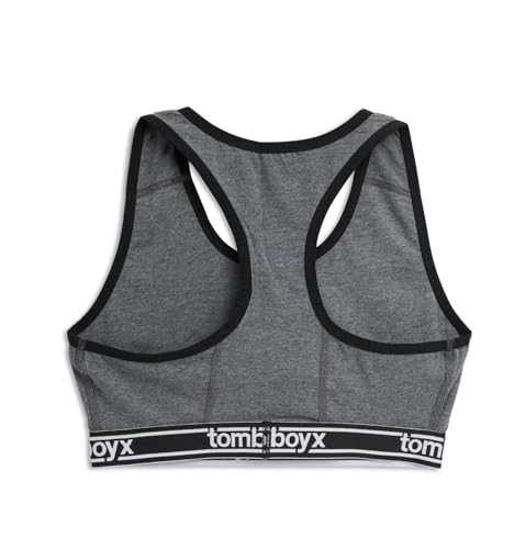 TomboyX Racerback Bra, Cotton Comfort Bralette for Women, Wireless No-Padding Low-Impact, (3XS-6X)2