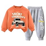 [BINBINNIAO] 子供服 キッズ セットアップ ジャージ 男の子 2点セット パーカー ベビー服 丸首 ガールズ 長袖 ズボン トップス パンツ カットソー 韓国 カジュアル 普段着 上品 新生児 車柄 可愛い ルームウエア 通園 通学 運動着