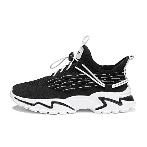 Boys and Girls Black Gym Sneakers Fashion Casual Sports Walking Shoes Breathable Running Sneakers(Toddler/Little Kid/Big Kid)2
