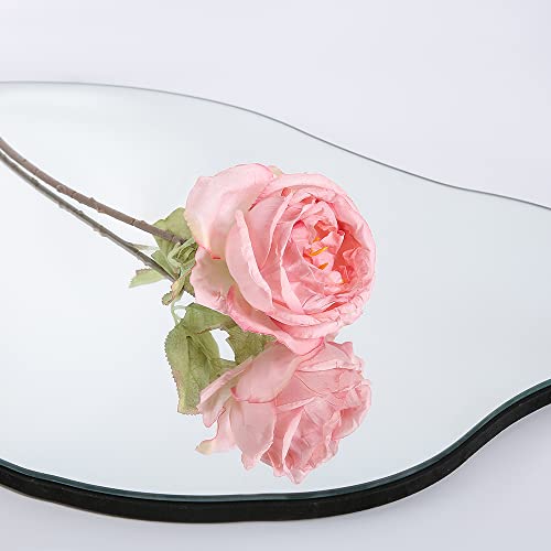 Woodworth Irregular Mirror Wall Decor 19.7 X 33.5 Inch,Frameless Vanity Mirrors For Living Room Bedroom Home Office #TOP2