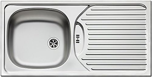 Pyramis 100120402 - Fregadero Empotrado de un seno, Acero inoxida...