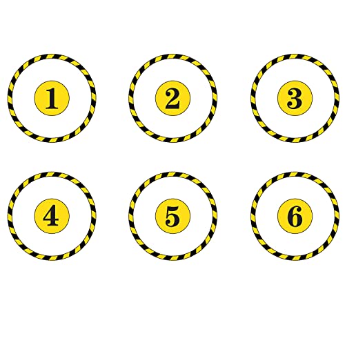 Jucoci Lot de 6 marqueurs d'objectif compatibles avec les jeux de guerre WHAOS (miniatures non incluses Jucoci Lot de 6 marqueurs d'objectif compatibles avec les jeux de guerre WHAOS (miniatures non incluses