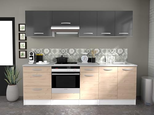 Parisot - Meuble bas Oke 60 cm pour four et plaque de cuisson - chêne