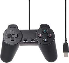 コントローラー 有線 ゲームパッド USB接続 遅延なし 高耐久ボタン 人間工学 有線USBゲームコントローラゲームパッドジョイスティック 有線ゲームコントローラ用 Windows/SwitchPC/MACコントローラーと互換性 有線USB ゲームパッド for snes ゲーム対応 (ブラック)
