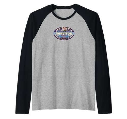 Survivor Season 40 Winners at War Logo Raglan Baseball Tee