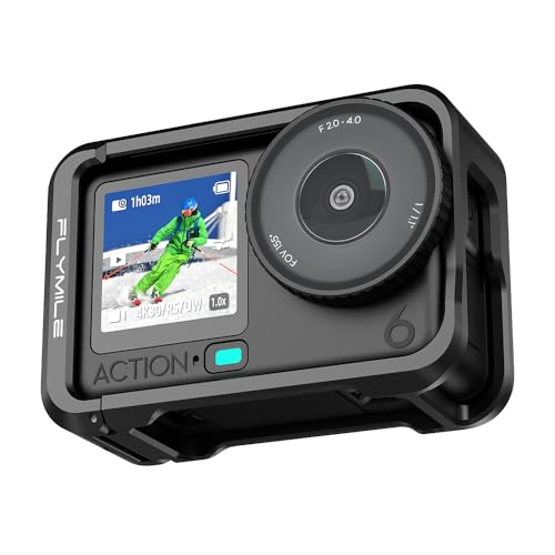 Jaula de aluminio para DJI Osmo Action 6 con kit de tapas y carcasa protectora 5