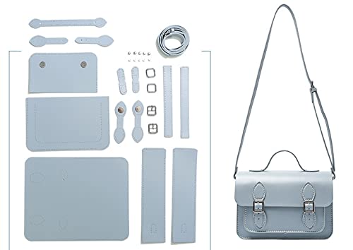 [narunaru] DIY ハンドメイドバッグ 手作りカバン ２WAYバッグ 自分で組み立てるカバンセット (ライトブルー)の商品画像（Amazon）