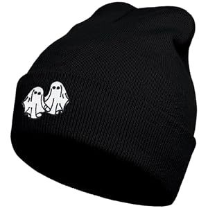 Gswirmchsq Geister-Strickmütze für Erwachsene