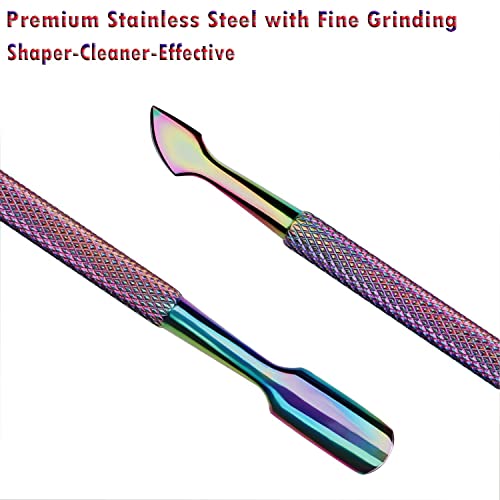 Nagelhautschneider mit Nagelhautschieber - Nagelhautschneider Zangenschneider RONAVO Dead Skin Remover Scherenzange Langlebige Maniküre Pediküre Werkzeuge für Fingernägel und Zehennägel Chamäleon - Image 5