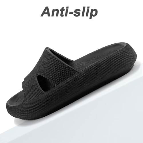 H-starp Cloud Cushion Slides for Women,Womens Platform Comfortable Memory Foam Arch Support Recovery Sandals,Waterproof EVA Cushioned Pillow Slippers for Beach Shower Bathroom Pool4