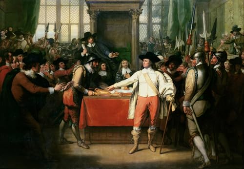 Toile peinture murale Cromwell Benjamin West salon 60x90