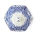 Spode Blue Italian Porcelain Lidded Hexagonal Vase, 5.7-Inch Decorative Accent with Imari Border & Cobalt Detailing for Elegant Display & Storage - Great Urn for Gifting, Wedding, Centerpieces