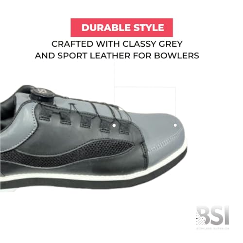 BSI Men's Solace Bowling Shoe 11 Black/Grey by BSI BOWLER'S SUPERIOR INVENTORY, INC. - Used condition - Image 5