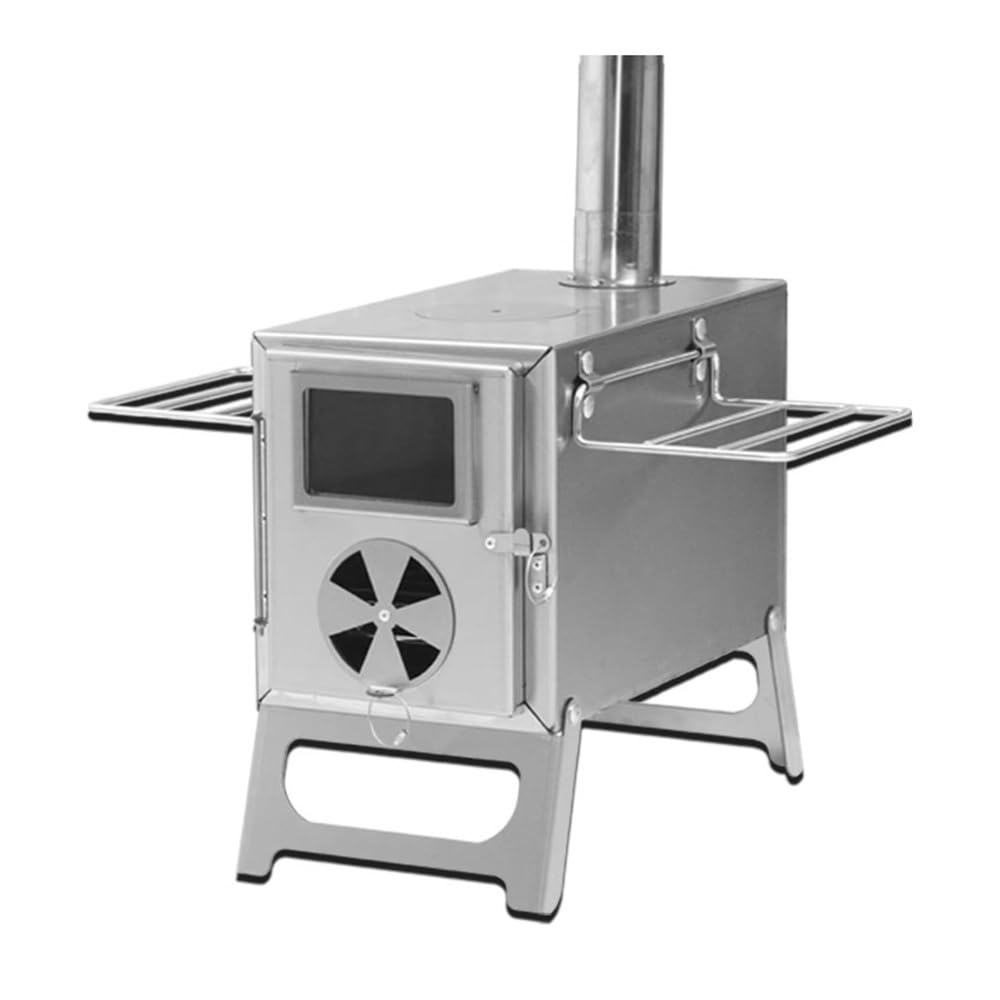 Poêle à bois en acier inoxydable pliable et portable pour le camping